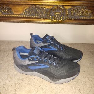 Brooks Cadcadia GTX 14 Trail Black and Blue Running Shoes